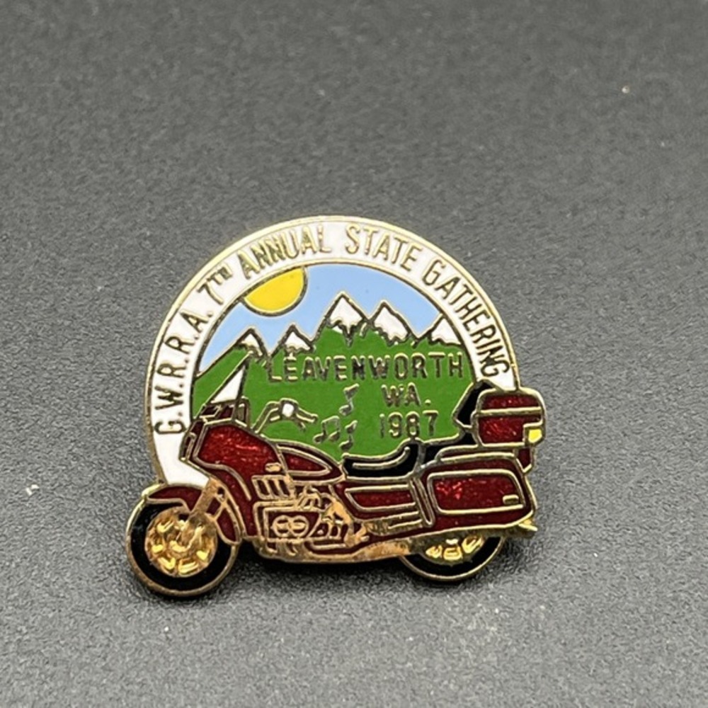 Gold Wing Road Rider's Association 7th Annual State Gathering Washington Hat Pin